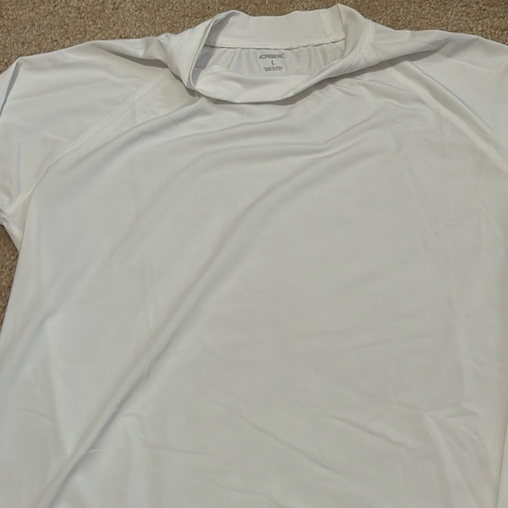 Youth L DBX white rashguard